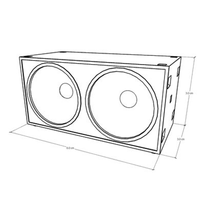 Two unit subwoofer audio (8pcs / group)